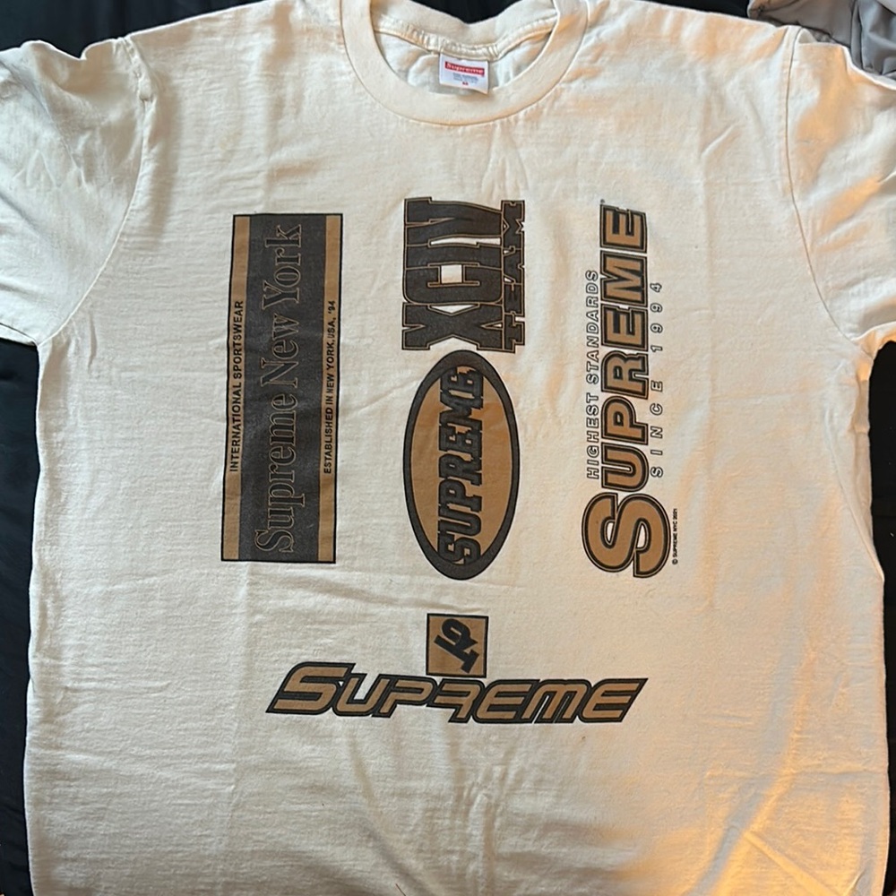 OBO Supreme Cream Short Sleeve Tee with Graphic Print